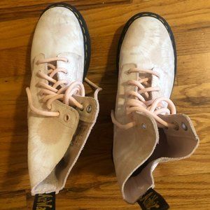 Doc Marten Pink Tie Dye Boots